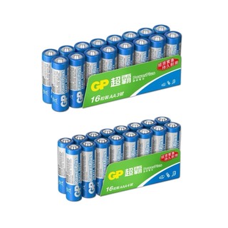 【盈億商行】GP超霸 PowerPlus碳鋅電池 藍色碳鋅 乾電池 3號電池 4號電池 AA AAA 4入 16入