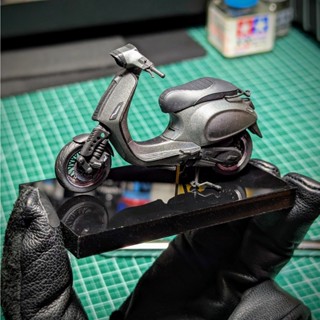 [ HankTown ] 偉士牌 VESPA SPRINT 需自行組裝上色｜微縮 場景模型 衝刺 S15