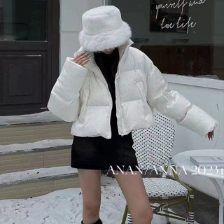 初八の時尚女裝 星星設計 加厚短款麵包服外套 羽絨棉服 洋氣小個子棉襖衣女 冬季新款寬松羽絨外套 保暖外套 女生外套