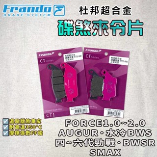 FRANDO｜六代勁戰 來令片 來令 煞車皮 杜邦超合金 套裝組 適用 四~六代勁戰 水冷BWS FORCE 歐格 BR