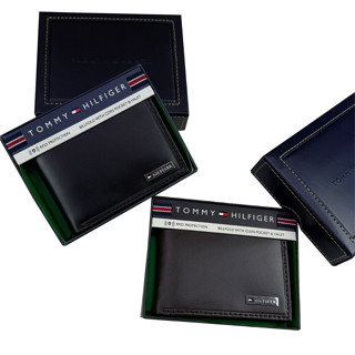 TOMMY HILFIGER 短夾 兩色 銘版 含零錢袋 皮夾 錢包 短夾 LOGO 生日禮物 禮盒 @7127