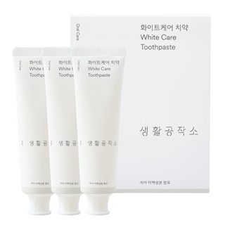 韓國 SAENGONG 生活工作所 溫和護理牙膏 100g 全效亮白 牙齒護理