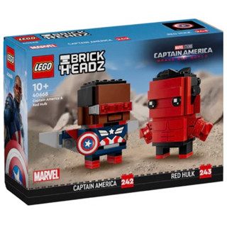 💗芸芸積木💗現貨!! LEGO 40668 美國隊長和紅浩 Marvel BrickHeadz系列