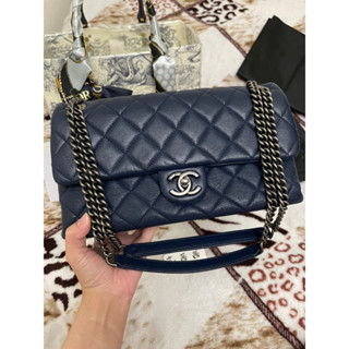 ❌(已售出）Chanel 藏藍復古銀山羊皮三用翻蓋包