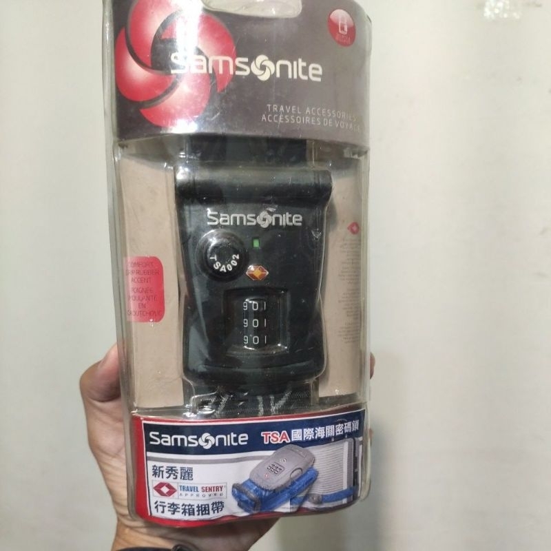 〔雜貨屋〕新秀麗samsonite 行李箱捆帶 tsa國際海關密碼鎖