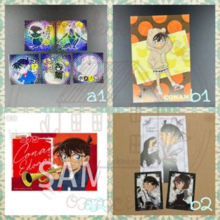 【G3-江戶川/雜物類1】名偵探柯南 明信片 貼紙 書店 特典 原畫 音樂 黑白禮服 貓耳 江戶川 灰原哀 犯澤 現貨