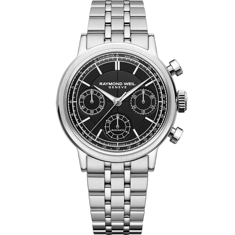 Raymond Weil 蕾蒙威 Millesime 復古系列 計時機械錶-39.5mm 7765-ST-20001