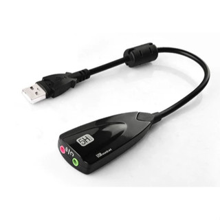 USB 音效卡 7.1聲道 外接音效卡5HV2 電腦免驅外接音效卡7.1音效卡 USB音效卡 帶線USB音效卡