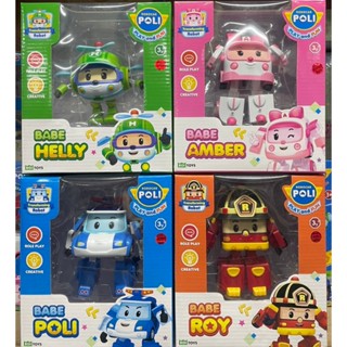 正版 POLI 救援小英雄 BABE4吋變形車 共4款可選(波力 羅伊 安寶 赫利)生日禮物 聖誕禮物
