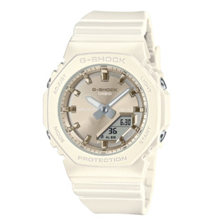【CASIO 卡西歐】G-SHOCK 緞面珠光 細致優雅 珍珠白 八角形錶殼 GMA-P2100ST-7A 40.2mm