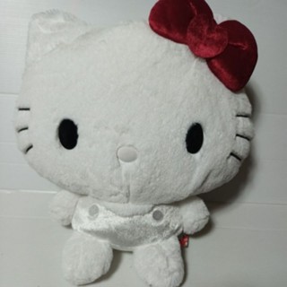 正版 SEGA 三麗鷗 Hello Kitty 45th 45週年 紀念 慶祝版 絨毛 白色 約32公分高