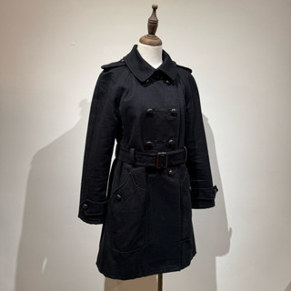 Marc Jacobs 黑色雙排扣風衣外套