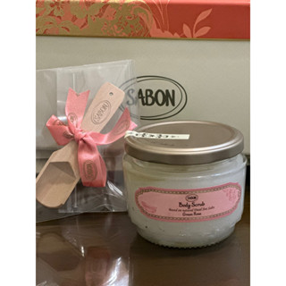 現貨｜Sabon 綠玫瑰身體磨砂膏320g （附木匙