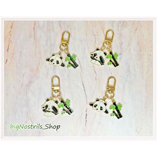 【⚇大鼻孔⚇】熊貓 panda 胖達 貓熊 打呼 可愛 配件 飾品 鑰匙圈 包包小吊飾 掛件 手做 躲貓貓 遮眼 竹子