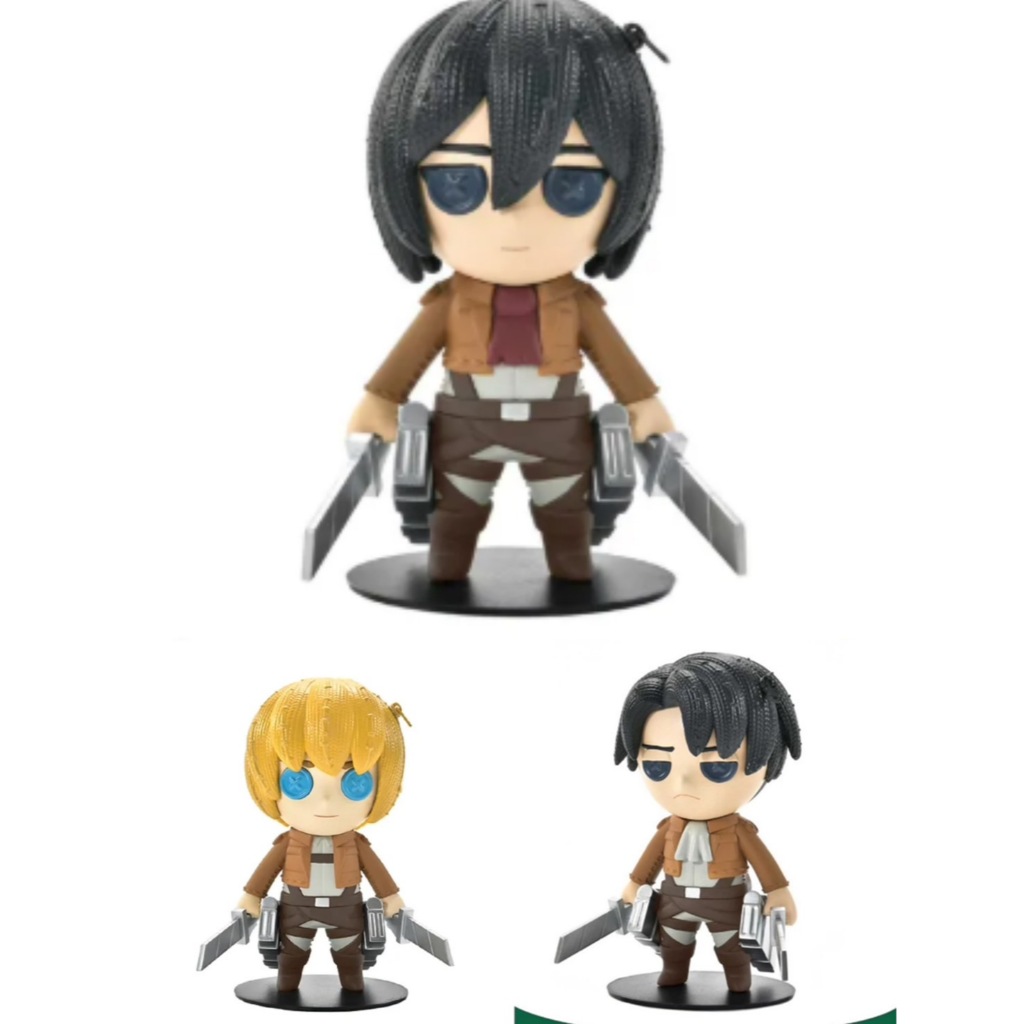 野獸國 CT1-21054 進擊的巨人 里維 阿卡曼 / 米卡莎 阿卡曼/阿爾敏 亞魯雷特 Q版 公仔