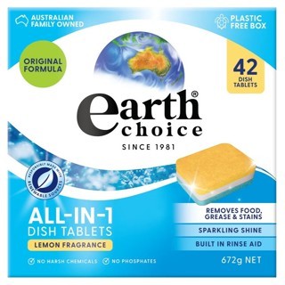 澳洲天然植萃多效合一(含光潔劑功效)Earth Choice BOSCH 博世洗碗機用 洗碗錠洗碗塊(42入)