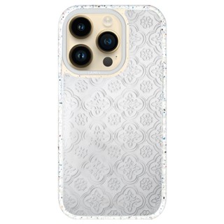 【福利品】LANIS 磁吸版 海棠玻璃 鏡面 復古浮雕 手機防摔殼 iPhone 15 14 13 Pro Plus