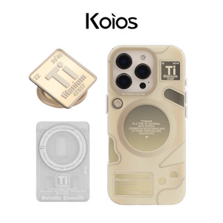 【Koios】iPhone｜沙漠金科技鈦電鍍磁吸手機殼 16 15 14 13 Pro Max 保護殼 電鍍 磁吸 金色