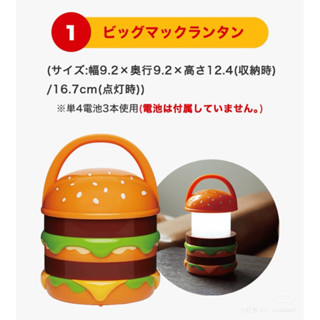現貨 日本 麥當勞 x BEAMS DESIGN 2025年福袋 大麥克夜燈 薯條夾 收納包 擦拭布 兌換卷