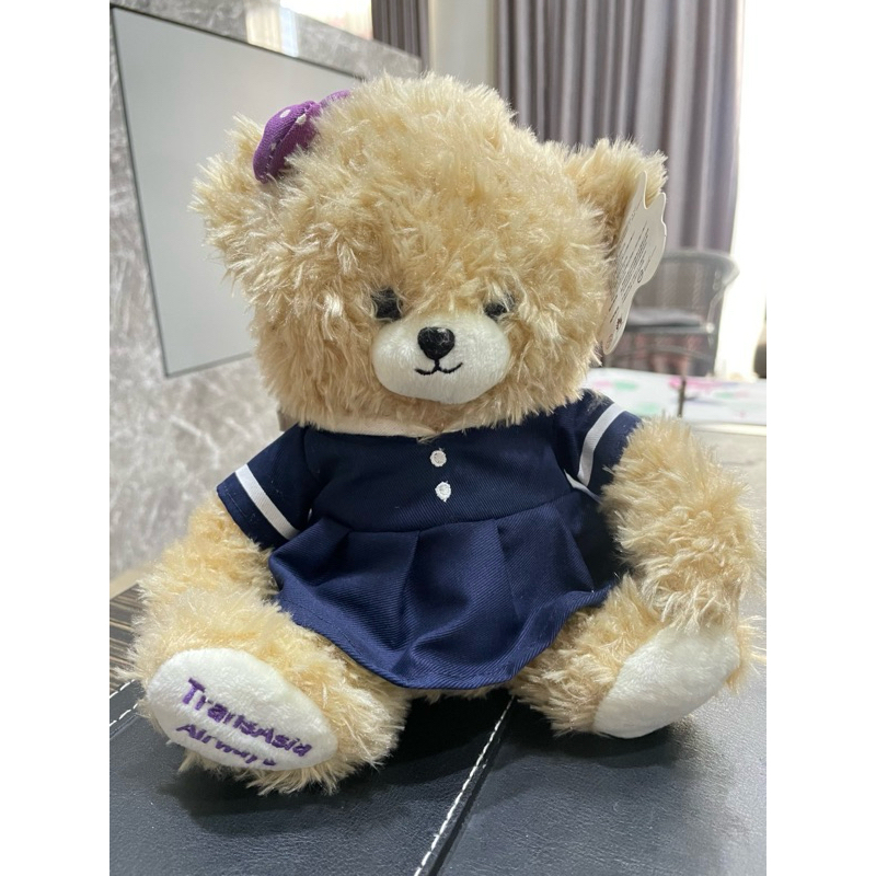 復興航空 絕版泰迪熊 空姐制服熊 淺棕