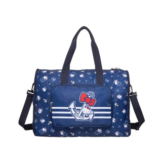 【Hello Kitty】皇家航海-可收納旅行袋-深藍 KT03J12NY