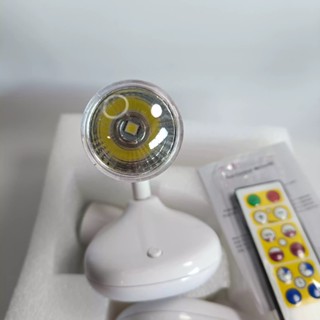 出清 全新 LED 一組2個 盒裝 迷你小檯燈 遙控小夜燈 3號 電池 供電 (不含電池)