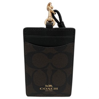 【COACH】C LOGO證件識別證保護套(深咖)