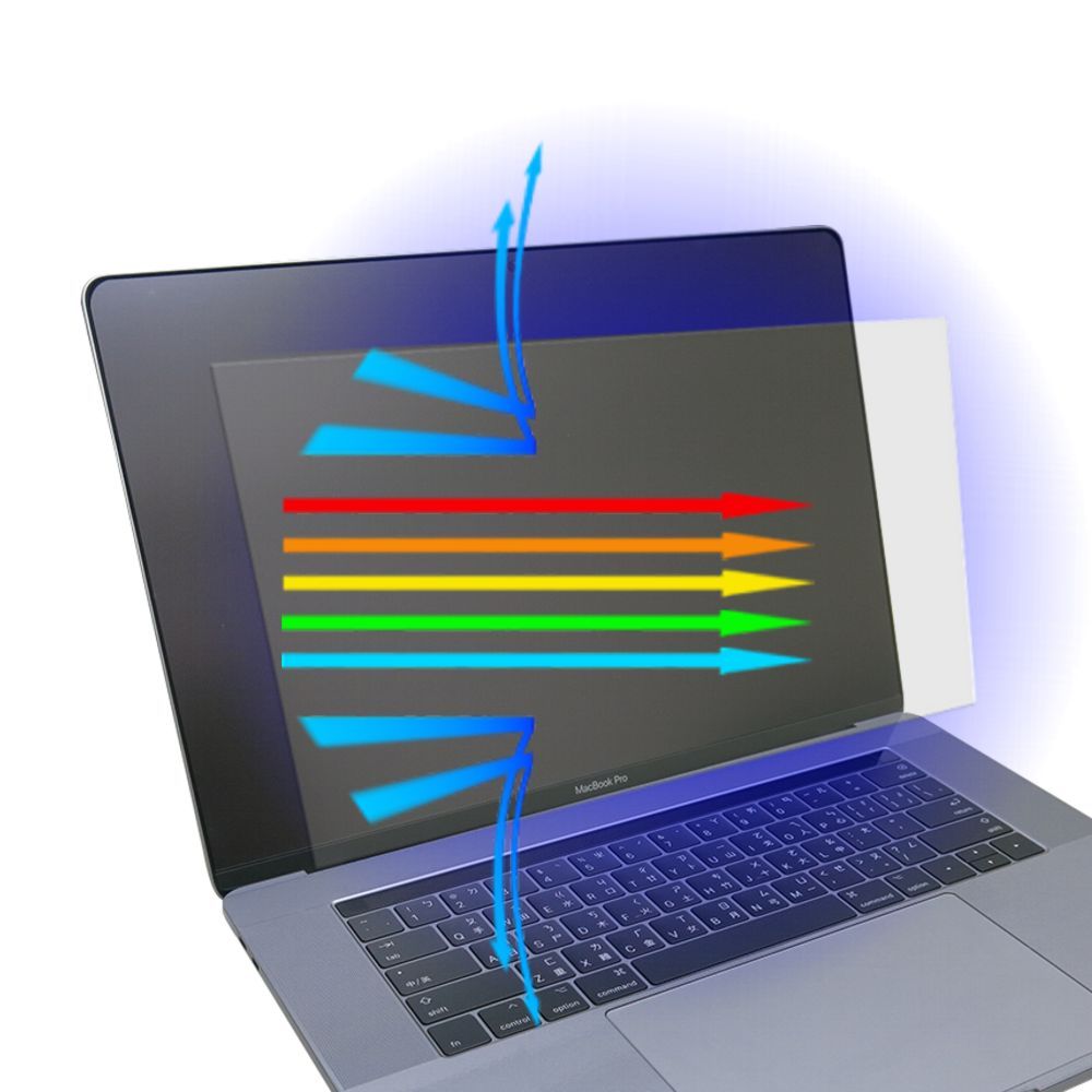 MacBook Pro 15 A1990 2018 具備Touch Bar 系列 鏡面防藍光螢幕貼