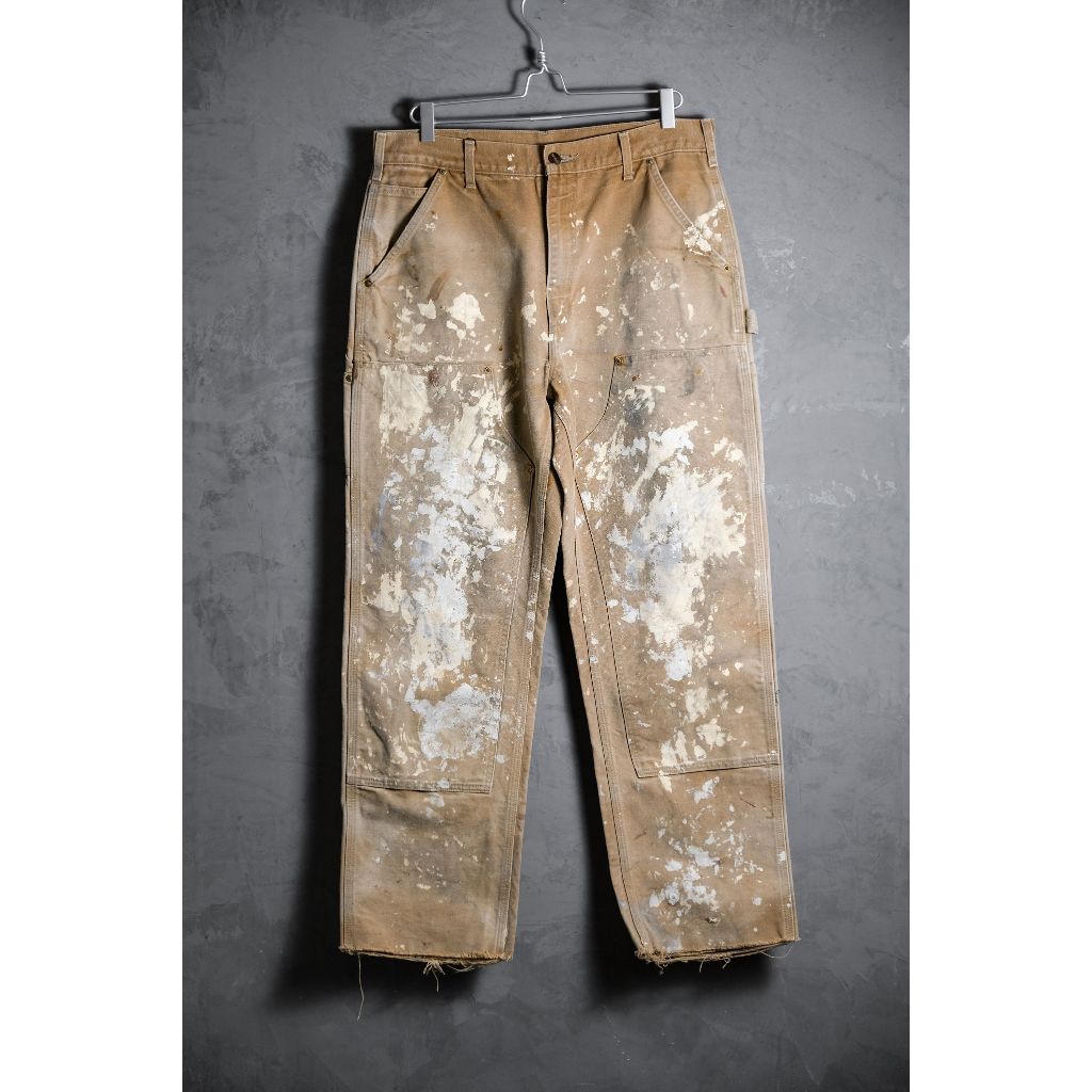Carhartt Double Knee Oil  Paints Carpenter Pants 雙膝補強工作褲潑漆舊化