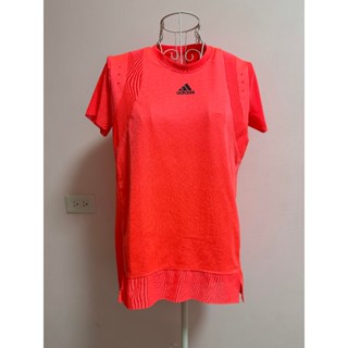 二手衣物．愛迪達 adidas 機能運動短袖上衣 女 L
