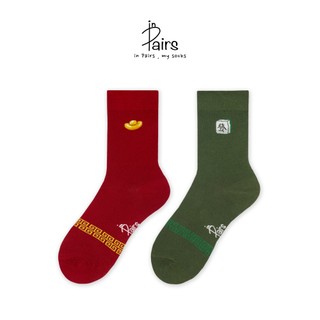 【in Pairs】元寶發財 | 中筒襪 襪子 潮襪