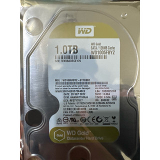 全新未拆封WD Gold金標內接硬碟 1TB