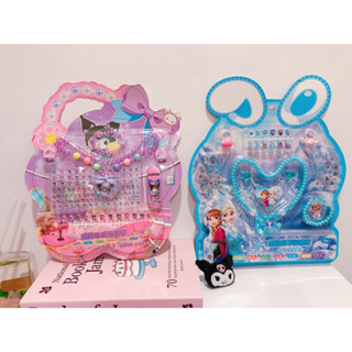 現貨❤️❤️ 三麗鷗兒童指甲貼庫洛米/大耳狗/帕恰狗/ Hello kitty/美樂蒂美甲貼片女童穿戴甲可愛指甲
