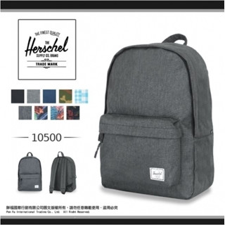 Herschel 休閒包 10500 寬版背帶 Classic 防潑水 帆布 後揹包 15吋筆電包 [下殺7折]