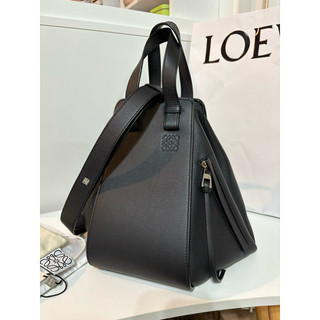近全新✨求售出🌸LOEWE HAMMOCK small經典小牛皮 吊床包 小號 黑色 銀扣