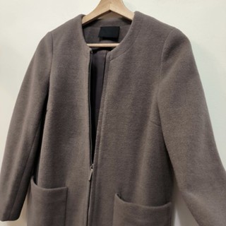 🔥9.5新 | giordano ladies質感羊毛混紡中長大衣外套