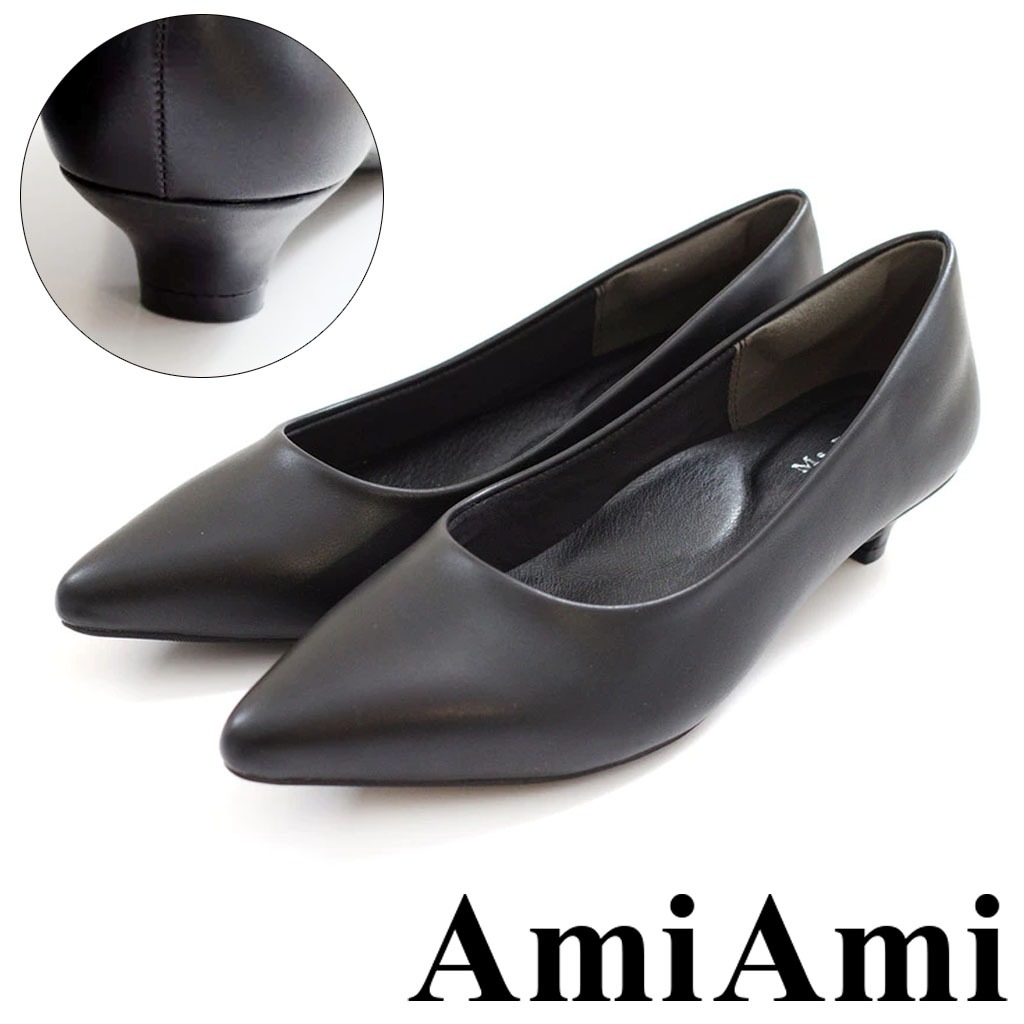 【AmiAmi】Normcore 高專業度 日貨正裝商務出差舒適抗菌防臭高跟鞋 3公分貓跟 CX3042