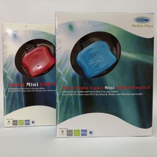 【庫存出清品】二埠 KVM 二臺 電腦 主機 一臺 螢幕 切換器 PS/2 鍵盤 滑鼠 轉 USB 到電腦