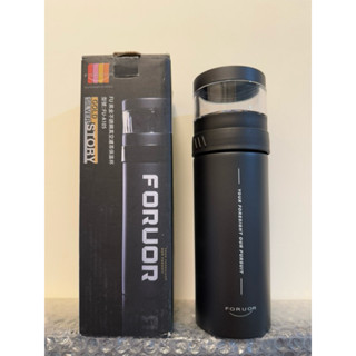 現貨FORUOR 300ml FU 黑金不銹鋼濾茶保溫杯 泡茶杯 濾茶瓶 水壺水瓶 濾茶杯 不鏽鋼杯 304不鏽鋼保溫瓶