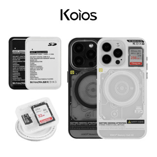 【Koios】 iPhone｜新款支架SD卡收納盒磁吸手機殼 16 15 14 13 Pro Max 防摔殼 磁吸殼