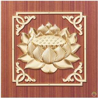 台中免運-【3D-立體蓮花-單片價] 天花板 輕鋼架 矽酸鈣 龍鳳板 立體浮雕 防火輕鋼架