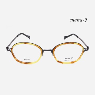 mena.J MJ-5027 日本工藝手工設計｜復古小框圓形款眼鏡框 女生品牌眼鏡框【幸子眼鏡】
