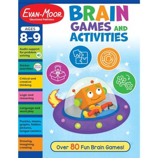 BRAIN GAMES AND ACTIVITIES, AGES 8-9 WORKBOOK/線上音檔