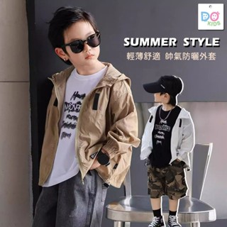 DO Kids童裝 臺灣現貨-韓系夏季薄款織帶防曬外套 男女童裝 夏季新品 兒童 中大童 防曬 外套 戶外 休閒 運動