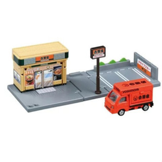 TAKARA TOMY TOMICA 多美小汽車 新城鎮 吉野家 餐廳 附吉野家餐車 Yoshinoya 東海模型