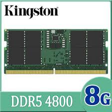 Kingston 金士頓 DDR5 4800 8GB 筆記型記憶體(KVR48S40BS6-8)