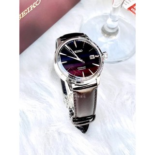 SEIKO 精工 PRESAGE 調酒系列 Purple Sunset 幻紫夕陽限量 機械錶 4R35-06F0P SR