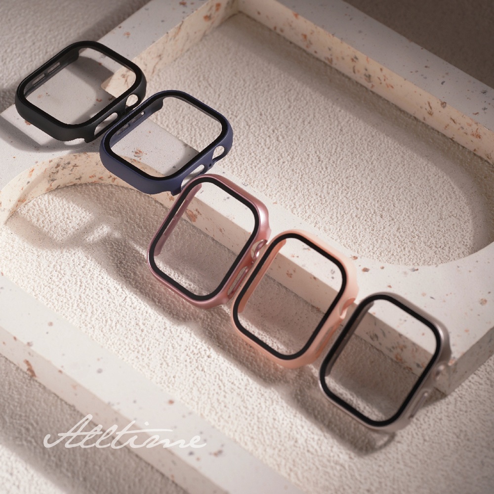 【AllTime】S11、S10專用 霧面全包鋼化膜Apple watch 手錶保護殼