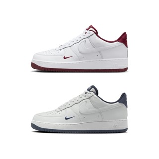 NIKE AIR FORCE 1 ‘07 LV8 白藍 白紅 皮革 刺繡小勾 低筒 復古 休閒鞋 男鞋【HM9483】
