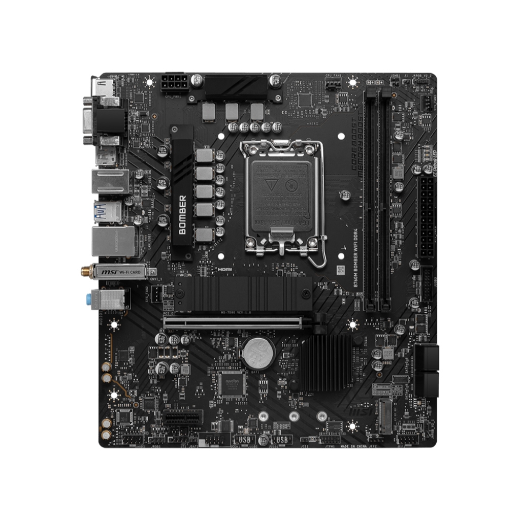 【酷3C】MSI 微星 B760M BOMBER WIFI DDR4 M-ATX 1700腳位 主機板